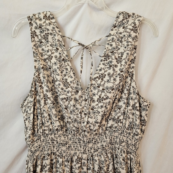 Old Navy Floral Maxi Dress Womens XL NWT Cottagecore Peasant Prairiecore Fall - Picture 11 of 11